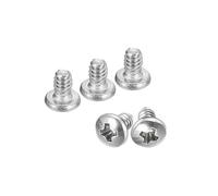 sourcing map #4-40x3/16" Poêle Tête Machine Vis, 304 Inox Acier 18-8 Vis, Phillips Lecteur, Entièrement Fileté, Lumineux Finition, Paquet de 100