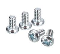 sourcing map #4-40x3/16" Poêle Tête Phillips Machine Vis, 25pcs Zinc Plaqué Carbone Acier Croix Tête Vis Entièrement Filetés Boulons