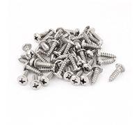 sourcing map 4,8 mm x 18 mm cruciforme Croix disque à tête Vis auto-taraudeuse Lot de 50