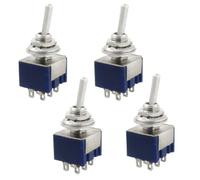 sourcing map 4 Pcs AC 125V 6A sur Les SAP/Centre Off/on sur 3 Position Interrupteur à Bascule 6 Broches 2RT.