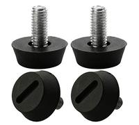 sourcing map 4 Pcs Pieds de Nivellement Meuble Réglable M6 x 13 x 20mm Pied de Meuble pour Meubles, Protection de Sol pour Pieds de Chaise et de Canapé