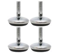 sourcing map 4 Pcs Pieds de Nivellement Meuble Réglable M6 x 18 x 30mm Pied de Meuble, Support de Protection de Sol pour Meubles de Maison, Pieds de Machine