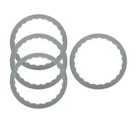 sourcing map 4 pièces de protecteurs de pieds de tabouret de bar en silicone antidérapants en forme d’anneau pour base ronde de 16,5" à 18,5" - Protège le fond en bois sans rayures ni bruit, gris