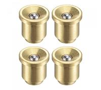sourcing map 4 pièces Laiton Bouton Poussoir Bride Graisse Huile Coupe 8mm | Bille Graisseur pour Lubrification Système