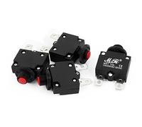 sourcing map 4 pièces MR1 AC 125/250V/32VDC 15A disjoncteur protecteur de surcharge de courant interrupteur noir