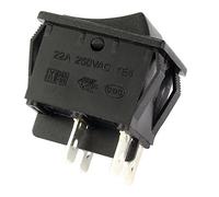 sourcing map 4 Terminal 2 Position I/O Bateau Câblage DPST Interrupteur à Bascule Noir On Off Bouton AC 20A/125V 22A/250V