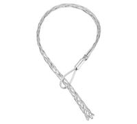 sourcing map 40-50 mm OD Câble Tirant Chaussettes Grip 1.4m Fore-Hand Pull Wire Mesh Extracteur de Chaussettes Grip Galvanisé Fil D'acier Tirage Outils