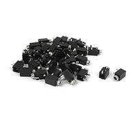sourcing map 40 pcs 4 bornes à souder Noir 2.5 mm Femelle connecteur Jack