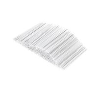 sourcing map 40mm 1.4mm OD Smoove Fibre Optique Manchons 2 Extrémités Pré-rétréci Fibre Optique Fusion Épissure Tube Protecteur Transparent Chaleur Rétractable Tuyau 200pcs