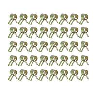 sourcing map 40pcs 5mm Collier de Serrage Voiture Carburant Ligne Ressort Clips Eau Tuyau Air Tube Tuyau Pinces