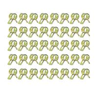 sourcing map 40pcs 6mm Collier de Serrage Voiture Carburant Ligne Ressort Clips Eau Tuyau Air Tube Tuyau Pinces