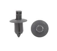 sourcing map 40pcs 8mm Trou Rivet en Plastique Type Bouton Poussoir Porte Fixation Broche Bouclier Gris Clips