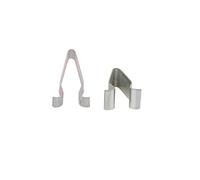 sourcing map 40Pcs Argent Rivets pour Fixation Garniture Porte Auto
