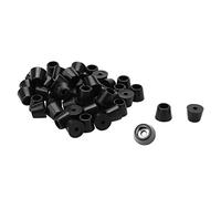 sourcing map 40pcs Patin Pied Chaise Meuble Caoutchouc Tampon Pare-choc Embout Jambe Protection Amplificateur Avec Rondelle Métallique D12x8xH9mm
