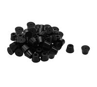 sourcing map 40pcs Patin Pied Chaise Meuble Caoutchouc Tampon Pare-choc Embout Jambe Protection Avec Rondelle Métallique D17x13xH13mm