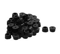 sourcing map 40pcs Patin Pied Chaise Meuble Caoutchouc Tampon Pare-choc Embout Jambe Protection Avec Rondelle Métallique D12x10xH7mm