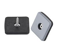 sourcing map 40x40x6.8mm Patin Glisseur Clou Pied Chaise Table Protection Tampon Visser PTFE 4Pcs