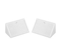 sourcing map 42mmx20mmx20mm 4 trous angle plastique blanc 24pcs