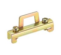 sourcing map 44 x 8 x 21mm DIN Guide Rail Boucle Fixe Pince Fer pour 35mm Largeur C45 Rail DIN Paquet 20