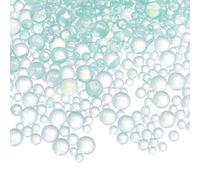 sourcing map 450g Résine Bulle Perles 1-3mm Verre Non Trou Marin Vert | Mini Remplisseur, Fournitures Accessoires Gouttelette pour Bijouterie Tissuation Résine Moule DIY Artisanat