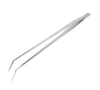 sourcing map 47,2 cm de Long en Acier Inoxydable courbé Pince à épiler pour Plantes d'aquarium