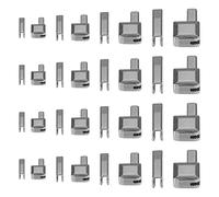 sourcing map 4Ensemble Fermeture Repair Trousses, Retenues Boite & Insertion Épingles, #3#5#8#10 Métal Loquet Curseurs pour Sacs Manteaux Fermes Ouvertes Fermetures Éclair (Métallique Noir)