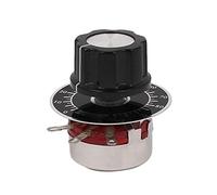 sourcing map 4K7 Ohm Potentiomètre rotatif à film de carbone avec diamètre avec bouton, WTH118-1A 2W