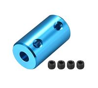 sourcing map 4mm à 5mm Alésage Coupleur Arbre Moteur Rigide Couplage Ensemble Vis L25XD14 Aluminium Alliage Connecteur Accessoire Bleu
