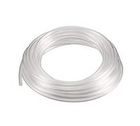 sourcing map 4mm x 2.5mm Tube polyuréthane pneumatique tuyau air Tube blanc clair 6m long