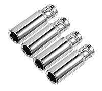 sourcing map 4pc 1/4po 10mm Cr-V 6-Point profonde