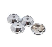 sourcing map 4pc 67mm Dia 6 Auto Cosse Automatique Pneu Jante Centre-moyeux Argent Couverture
