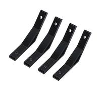 sourcing map 4pcs 135 Degrés Angle Aluminium Profil Coin Supports, Coin Orthèse Joint Connecteurs pour 2020 Série (Noir)