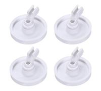 sourcing map 4pcs 154174501 Lave Vaisselle Roues Support Stable Durable pour Roues Support Remplacement Pièce 154174401 AP2135554 154294801 Ah452448