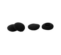sourcing map 4pcs 3cm Dia Noir Éponge ecouteur Casque d'écoute Mousse Couvertures Coussins Tampon Protecteur