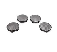 sourcing map 4pcs 60mm Dia 5 Cosse Pneu Auto Centre Roue Chapeau Fibre Carbone Autocollant