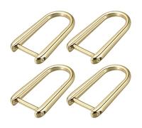 sourcing map 4Pcs Anneaux Manille Sac à main Sangle 45mm Zinc Alliage Doré | Visser Détachable D Anneau, pour Artisanat Bricolage Remplacement Pièce