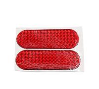 sourcing map 4pcs Avertissement Stickers Réfléchissant pour Voiture Adhésif Autocollant Rouge 12 x 4cm