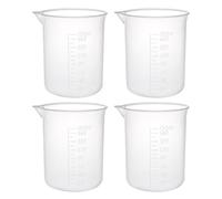 sourcing map 4pcs béchers gradués 150ml tasse à mesurer en plastique PP