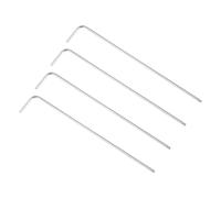 sourcing map 4pcs Boule Terminal Hexagone Clé Clé, L Forme Long Bras CR-V Réparation Outil, SAE 1/16"