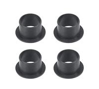 sourcing map 4pcs Bride Manchon Roulements 14mm Alésage POM Bagues Noir