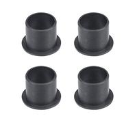 sourcing map 4pcs Bride Manchon Roulements 20mm Alésage POM Bagues Noir