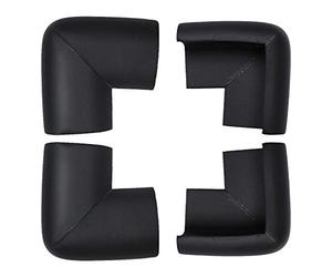 sourcing map 4pcs Coin de Table Protection Bébé Protection Angle Protecteur Bord en Mousse Coussin Doux Protège Meuble Anti Choc Noir