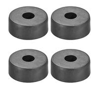 sourcing map 4Pcs D37xH15mm Caoutchouc Pieds Anti-Vibration Base Tampon Stand pour Haut-Parleur Guitare Amplificateur HiFi