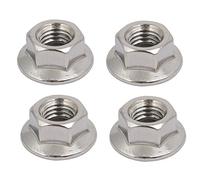 sourcing map 4pcs Écrou Pas à Gauche à Embase Hexagonal M10x1,5mm Filetage Métrique en Acier Inox 304