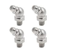 sourcing map 4Pcs Embout Graisseur M6x1 Coudé 45° Acier INOX pour Voiture