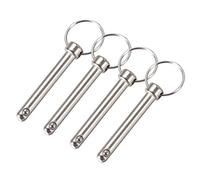 sourcing map 4Pcs Goupille à Dégagement Rapide Libération Bille 8mm x 55mm