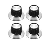 sourcing map 4Pcs Haut-Parleur Commande Bouton Puissance Amplificateur Bouton 24x14mm Flèche Indication Bouton Capuchon pour 6mm Diamètre Arbre Potentiomètre
