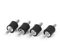 sourcing map M3 x 8mm Silent Bloc Amortisseur Anti-vibration Support Caoutchouc Impasse 4pcs