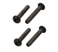 sourcing map 4pcs M4x25mm Vis Filetage à Gauche Boulon Pas à Gauche Marche Arrière Classe 10.9