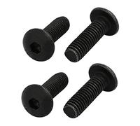 sourcing map 4pcs M5x16mm Vis Filetage à Gauche Boulon Pas à Gauche Marche Arrière Classe 10.9